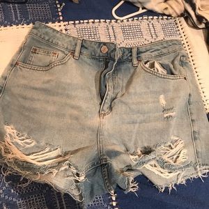 Topshop MOM Moto Jean Shorts